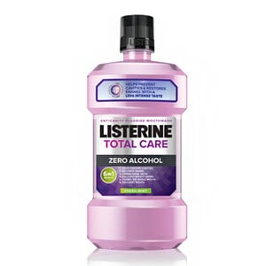 Listerine Total Care Zero Anticavity Mouthwash, Alcohol-Free, Fresh Mint, 1 L Bottle, 6/Case, 30671