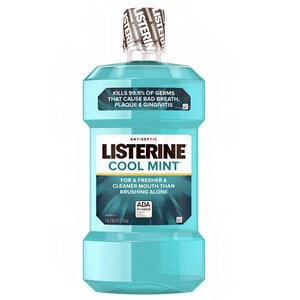 Listerine Zero Clean Mint Alcohol-Free Mouthwash, 1.5 L Bottle, Case of 6, 42834