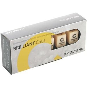 BRILLIANT Crios Composite Blocks for CEREC® LT Size 14 A2, Low Translucency, 5/Box, 60019987