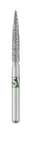 Piranha Diamond Bur, Friction Grip Short Shank, Coarse Flame, 863-016C, 25/Pkg