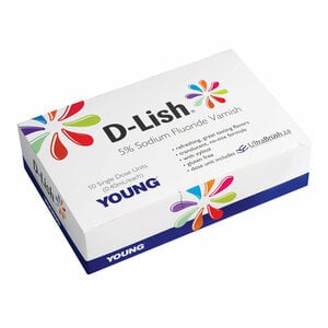 D-Lish 5% Sodium Fluoride Varnish Unit Dose 0.40 ml Assorted Flavors, Box of 50, 218450