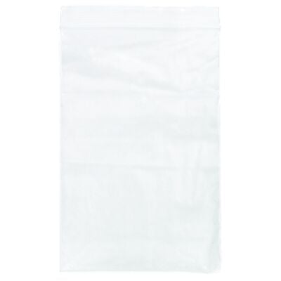 Clear Zip Bags, 6" W x 9" H, 100/Pkg