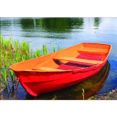 Summer 4-Up Laser Postcards, Row Boat Design, 5-1/2" W x 4-1/4" H, 100/Pkg