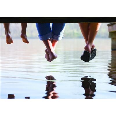 Summer 4-Up Laser Postcards, Dock Design, 5-1/2" W x 4-1/4" H, Full Color, 100/Pkg