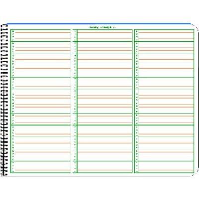 Regular Dated 2-Day-in-View Appointment Book (103), 11" x 8-1/2", 15-Minute Intervals, 2027, Royal Blue