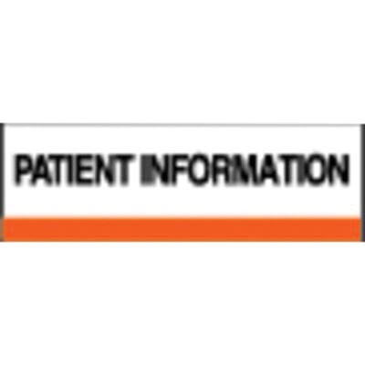 Patterson Office Supplies Index Tab, 1-1/4" W x 1-1/2" H, Patient Information, Orange Stripe, 100/Pkg