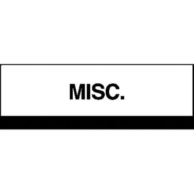 Patterson Office Supplies Index Tab, 1-1/4" W x 1-1/2" H, Black Stripe, 100/Pkg