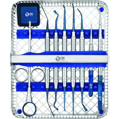 TBS Dental Bone Grafting Kit with Sterilizable Cassette, 10 Pieces
