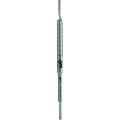 PUSH Scalpel Handle, Stainless Steel, Round Shark Handle, Small, Size 15