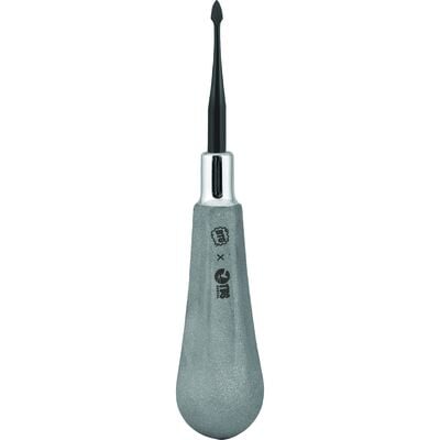 TBS Dental Surgical Elevator, Spade, Offset Angled, Titanium Nitride-Coated Tip, BTG Handle, Single End