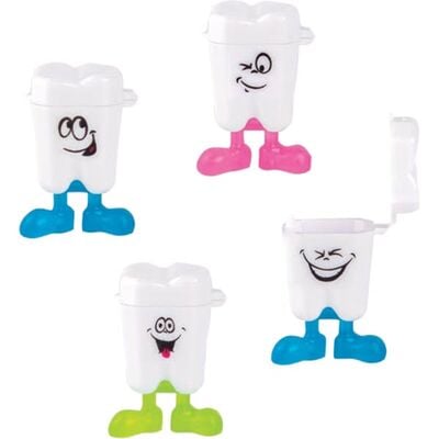 Dental Tooth Savers with Feet Assortment, Assorted Colors, 50/Pkg