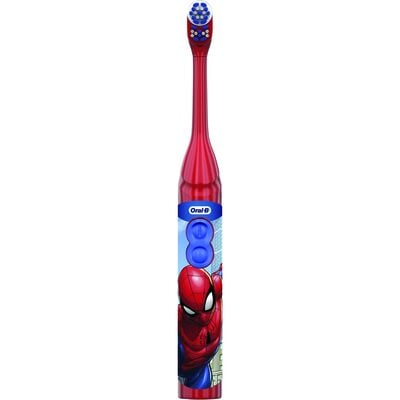 Spider-Man Battery Toothbrush, Disposable, Kids Ages 3+, Battery Included, 4/Box