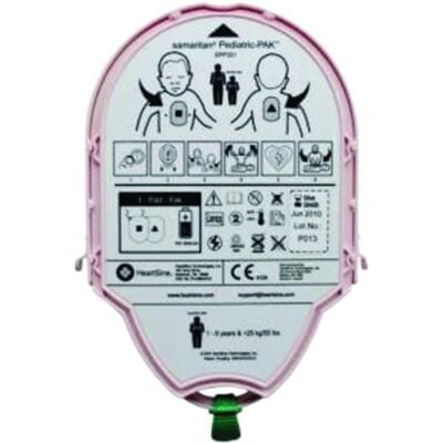 HeartSine® Samaritan® Pediatric Pad-Pak, Patients 1 to 8 years or up to 55 lb (25 kg), PAD-PAK-02
