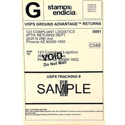 E123 Return Envelope for Expired/Unused Medications