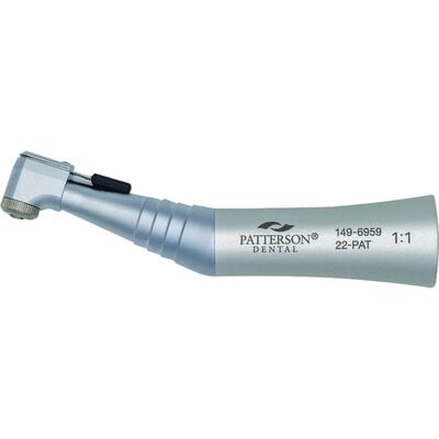 Patterson Low Speed Air Handpiece, Contra Angle, Latch Type, 1:1