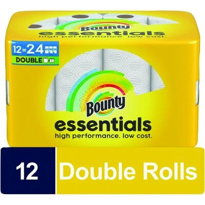 Bounty Select-A-Size Paper Towels, 90 Sheets per Roll, 12 Rolls per Package, White