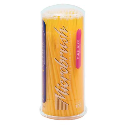Microbrush Tube Series Disposable Applicators, Fine (1.5 mm), Yellow, 100/Pkg