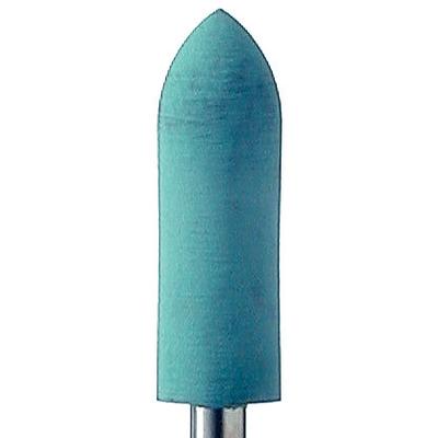 Meisinger Universal Flexible Polisher, Cylinder Pointed End, Green, 4.5 mm Diameter, HP, 5/Pkg, ISO 9983P