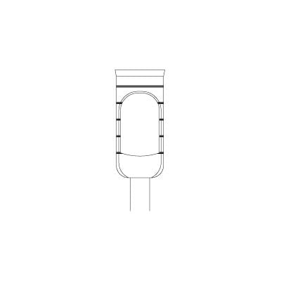 Meisinger Transfer Control Trephine, HP Shank, 5.0 mm Diameter, Size #229L-050-HP, 1/Pkg