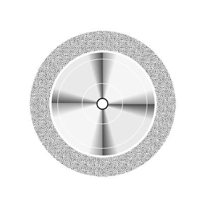 NTI Superflex Diamond Disc, Double Sided, Coarse, Green, 22 mm, HP Shank, D911HF-220C, 1/Pkg