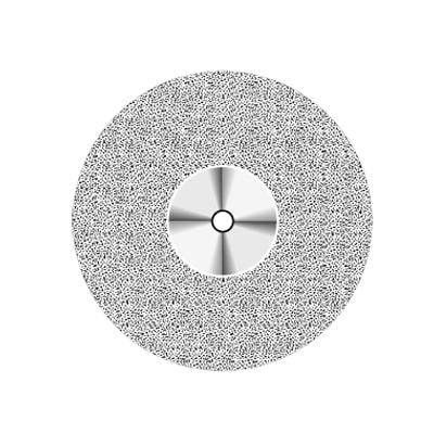 NTI Superflex Diamond Disc, Double Sided, Medium Grit, Gray, 19 mm Diameter, 0.15 mm Thickness, HP Shank, #D940-190, 1/Pkg