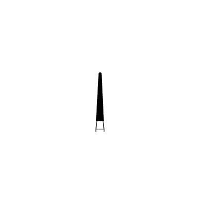 Piranha® Single Patient Use Diamond Bur, Round End Taper, Fine Grit, Friction Grip, 1.4 mm Diameter, 25/Pkg, #850-014F