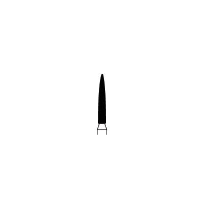 Piranha® Single Patient Use Diamond Bur, Flame FG, Coarse, 1.0 mm Diameter, 25/Pkg, #862-010C
