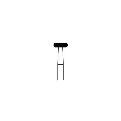Piranha® Single Patient Use Diamond Bur, Wheel FG, Coarse, 4.0 mm Diameter, 25/Pkg, #909-040C