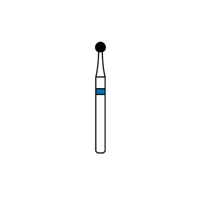 Patterson® Diamond Instrument FG Round Medium, Blue Ring, #801-018, 1.8 mm Head Diameter, Friction Grip, 1/Pkg