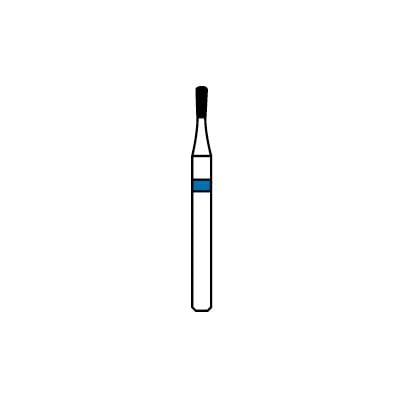 Patterson® Diamond Instrument, FG, Pear Shape, Medium Grit, Blue Ring, #808-010, 1.0 mm Diameter