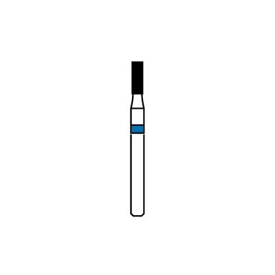 Patterson® Diamond Instrument FG, Cylinder Flat End, Medium Grit, Blue Ring, #835, 1.4 mm Diameter, 1/Pkg