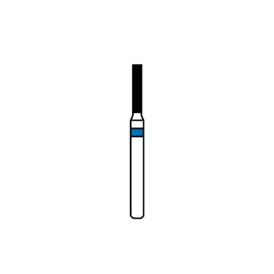 Patterson® Diamond Instrument FG, Cylinder Flat End, Medium Grit, Blue Ring, 1.2 mm Diameter, #836-012