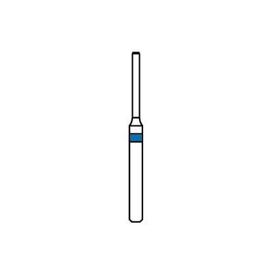 Patterson® Diamond Instrument FG, End Cutting, Medium Grit, Blue Ring, #839-010, 1.0 mm Head Diameter, Friction Grip, 1/Pkg