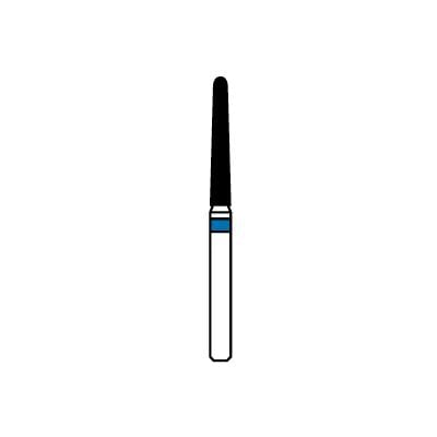 Patterson® Diamond Instrument FG, Medium Grit, Cone Point End, Blue Ring, #852-016, 1.6 mm Diameter
