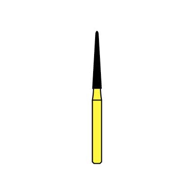 Patterson® Diamond Instrument FG, Extra Fine Grit, Cone Point End, #853-016, 1.6 mm Diameter, 1/Pkg