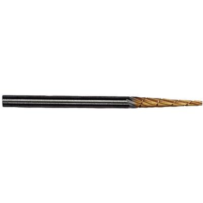 Patterson® Gold Titanium Nitride Lab Bur, Tapered Fissure, #31P, HP Standard, 2.388 mm Diameter, 15.875 mm Length, 1/Pkg