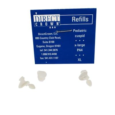 DirectCrown® Pediatric Refill Pack, Extra Large Upper and Lower Cuspid, 8/Pkg