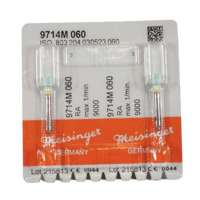 Meisinger Diamond Flexible Polishers 3-Step System for Composite – RA, Cup Shape, Turquoise/Beige, Medium Grit, Size 060, 2/Pkg, 9714M-060