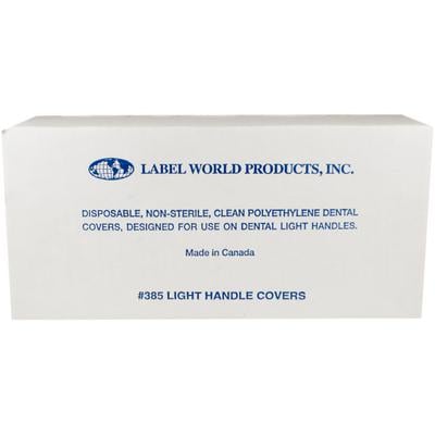 WCP Solutions Light Handle Covers, Clear, 3-1/4" W x 8" L, 1000/Pkg