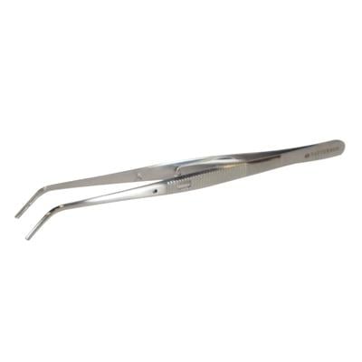 Patterson® Cotton Pliers, Grooved Tip, Self-Locking, Curved, Serrated, Stainless Steel, 1/Pkg (828844)