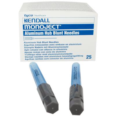 Monoject Endodontic Blunt Cannula, 22 Gauge, 1-1/2" Length, Luer Lock Hub, Sterile, 25/Box, 8881202389