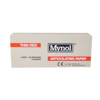 Mynol® Articulating Paper, Red, Thin (63 Microns), 140 Sheets/Pkg