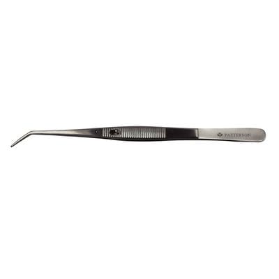 Patterson® Economy Self-Locking Cotton Pliers, Curved Serrated Tips, Stainless Steel, 1/Pkg, 828844