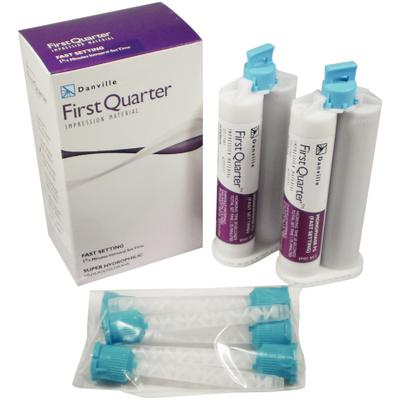 First Quarter™ Fast Set VPS Impression Material Cartridge Refill, Monophase, 50 ml, 4/Pkg