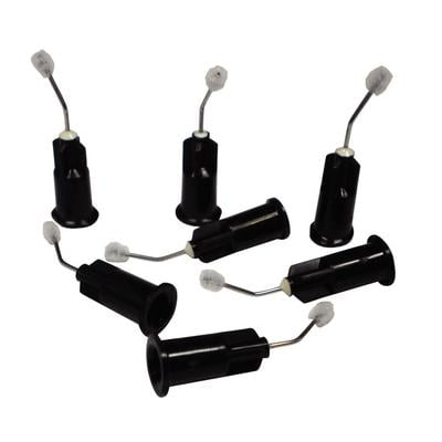 Patterson® Flocked Syringe Tips, 22 Gauge, Bent, Black, 100/Pkg