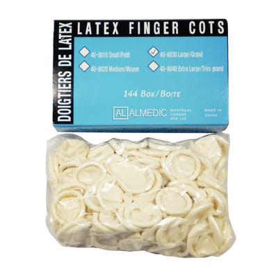 Almedic Latex Finger Cots, Large, 144/Pkg