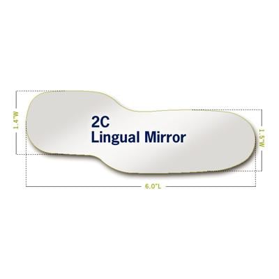 Riofoto Rhodium Intraoral Photographic Mirror, Child Size 2C, Lingual, Autoclavable, 1/Pkg