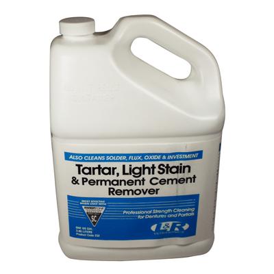 L&R Ultrasonics Tartar, Light Stain & Permanent Cement Remover, 1 Gallon Bottle, 232