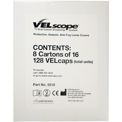 VELcaps Anti-Fog Lens Covers, 128/Box