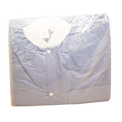 Maytex Lab Jacket, Blue, Large, 10/Pack
